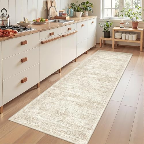 2x8 Runner Rug Non Slip (Beige/Ivory / 2' x 8' (Runner))