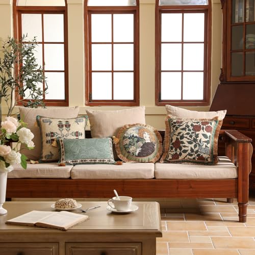 Designer Throw Pillow Covers Set of 2 (18" x 18" (Pack of 2) / Sylvia B)