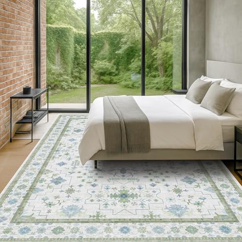 Oriental 10x14 Rug Living Room (10' x 14' (Rectangular) / Cream Green)