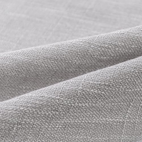 90 Inch Farmhouse Curtains for Living Room (50"W x 90"L (Pack of 2) / Light Grey)