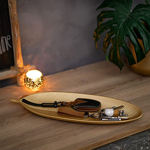 Decorative Trays for Home Decor (16"x5.9"x1.2" / Gold)