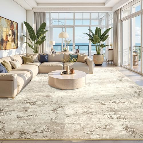 Washable 8x10 Beige Area Rug with Non (Beige / 8' x 10' (Rectangular))