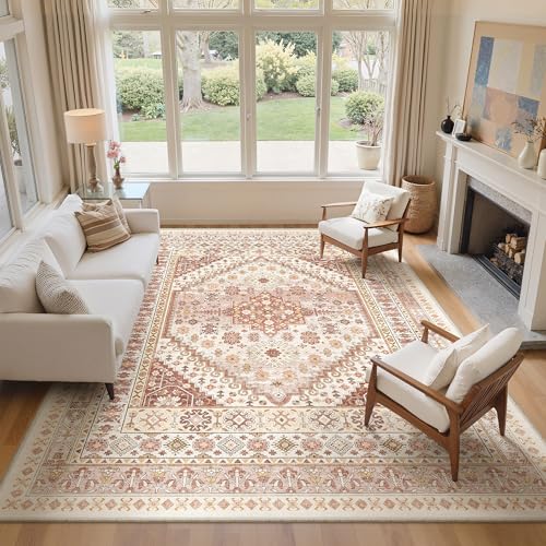 8x10 Area Rugs for Living Room (Red/Pink / 8' x 10' (Rectangular))