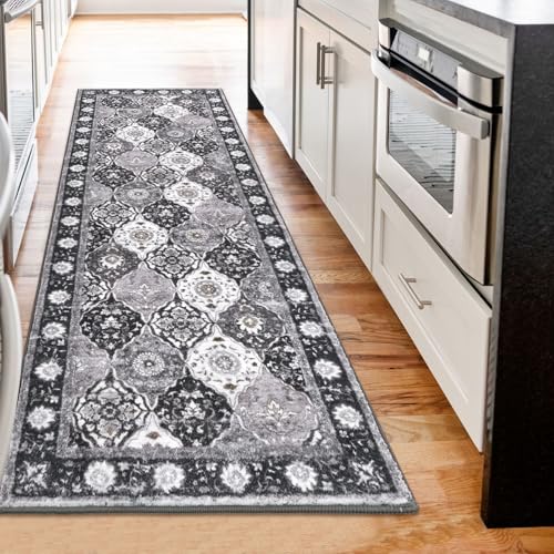 HEBE Hallway Runner Rug 2'x6' (Multi-black / 2' x 6' (Rectangular))