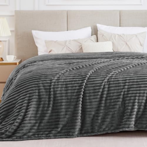 Ribbe Blankets Queen Size for Bed (Grey / Queen(90"x90"))