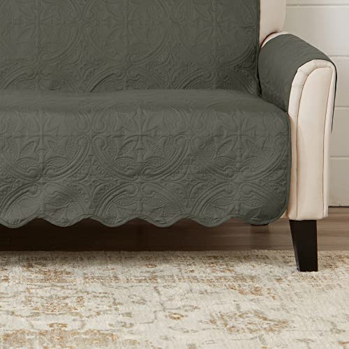 Reversible Chair Cover (Chair / Sage Green / Light Gray)