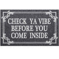 Front Door Indoor Outdoor Entrance Doormat Grey Rubber Welcome Door Mat Come Inside This House Doormat Anti Slip Easy to Clean Corridor Patio Entry Mat 28" x 18" (1'6" x 2'4" (Rectangular) / Come Inside-gray)