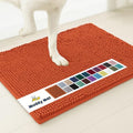 Super Water Absorbent Door Mat Indoor (Orange / 48" x 72")