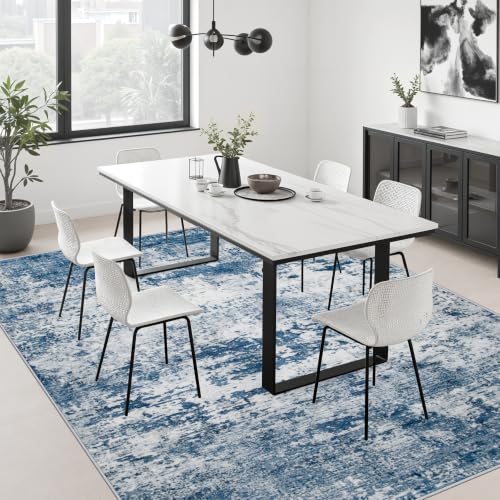 Area Rug Living Room (Blue / 4' x 6' (Rectangular))
