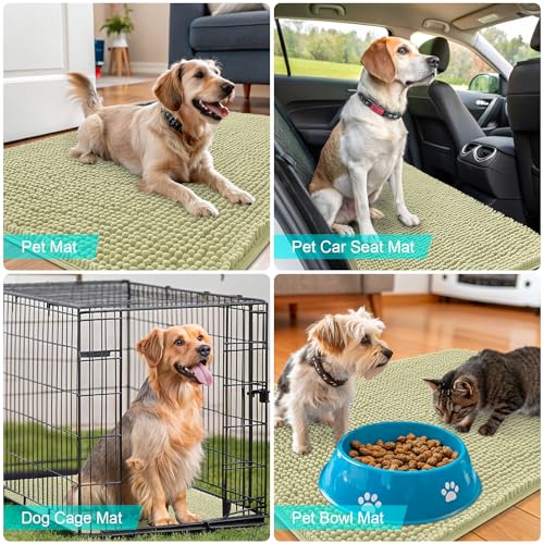 Dog Door Mat for Muddy Paws 70x35 (Vanilla / 70" X 35")