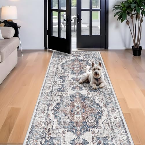 4x10 Washable Hallway Runner Rug (4' x 10' (Rectangular) / Brick)