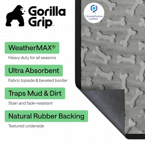 WeatherMAX Door Mat (Light Gray Bones / 35" x 23")