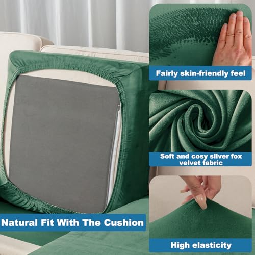 Couch Cover 3 (Christmas Green / 2 Seater + Chaise)