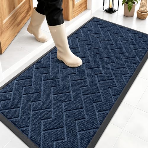 Front Door Mat Outside 47x23 (Blue / 47" x 23")