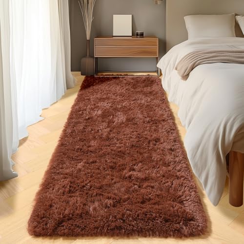 Brown Runner Rugs for Bedroom Living Room (Brown / 2' x 6' (Runner))