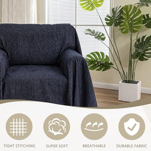 Chair Couch Covers (71" x 91" / Navy Blue)