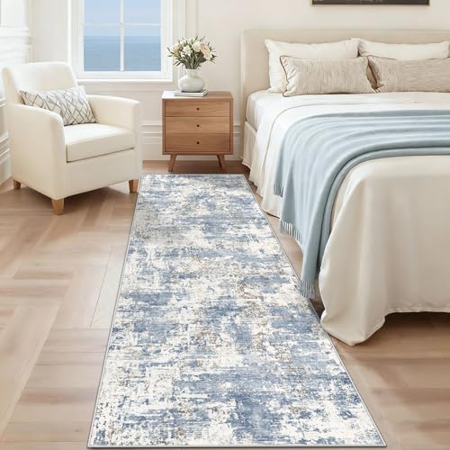 2x7 Runner Rug for Hallway (Blue / 2' x 7' (Rectangular))