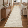 Runner Rug 2x12 Washable Non (Beige / 2' x 12' (Runner))