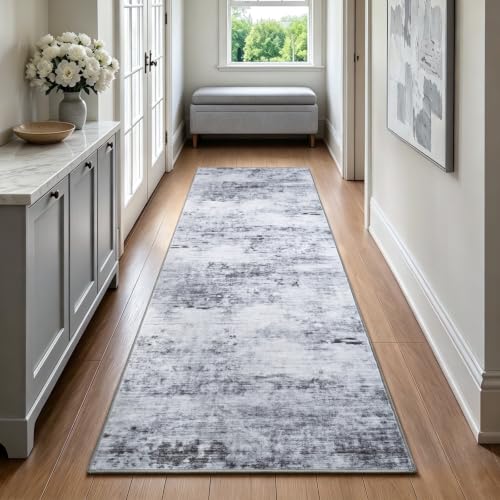 Washable 2x8 Non (Light Neutral Gray / 2' x 8' (Rectangular))