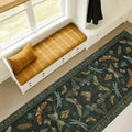 Dark Green 2'6"x10' Long Runner Rugs for Hallway (2'6" x 10' (Runner) / Dark Green)
