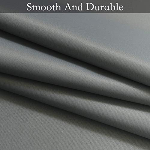 Ombre Grey to Grey White Curtains for Living Room 52Wx63L (52"W x 63"L (Pack of 2) / Grey)