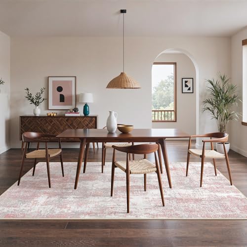 8x10 Area Rugs for Bedroom (Pink Grey / 8' x 10' (Rectangular))