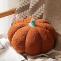 1 Pcs 3D Pumpkin Pillow Fall Decor Halloween Cushions (Brown)