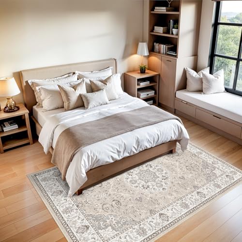 5x7 Living Room Area Rugs (5' x 7' (Rectangular) / Beige)