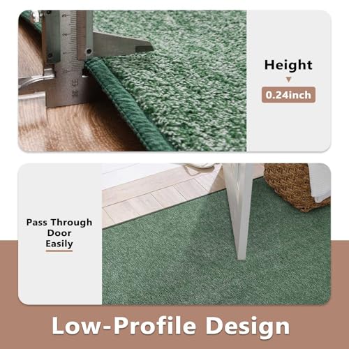 4x6 Green White Area Rug Non (11 Green/White / 4' x 6' (Rectangular))