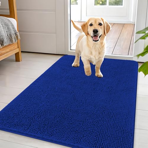 Dog Door Mat for Muddy Paws 44x32 (Royal Blue / 44" X 32")