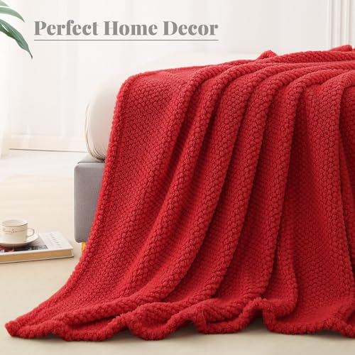 Soft Fleece King Size Bed Blanket (Red / King(90x104 In))