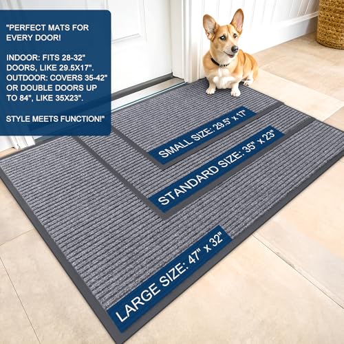 Front Door Mat 47x32 (Light Gray / 47" X 32")