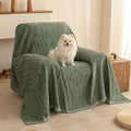 Oversized Armchair Couch Cover for 1 Cushion Couch (71" x 91" / 9# Lines Moss Green)