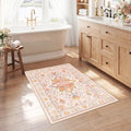 Washable Area Rug (Pink/Light Pink/Colorful / 2'6" x 4' (Rectangular))