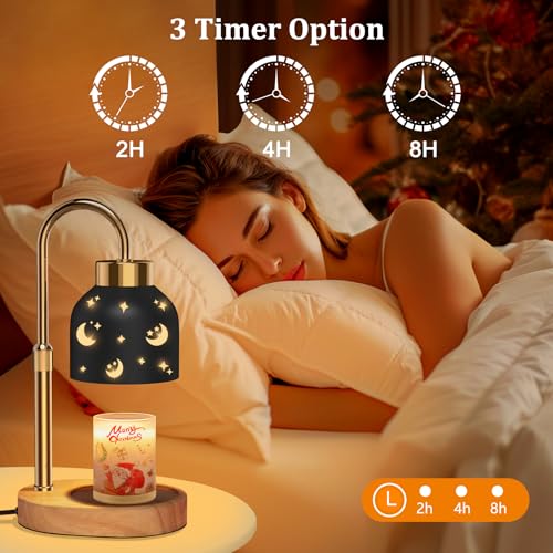 Candle Warmer Lamp with Timer & Dimmer (Moon and Star)