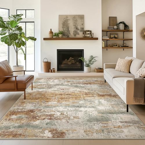 5x7 Area Rug for Bedroom (Orange Green / 5' x 7' (Rectangular))