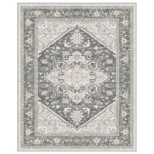 Soft Area Rugs 8x10 (8' x 10' (Rectangular) / Greenish Grey)
