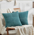 2 Packs Teal Euro Decorative Throw Pillow Covers 26x26 Inch for Living Room Couch Bed (Teal / 26" x 26" (Pack of 2))