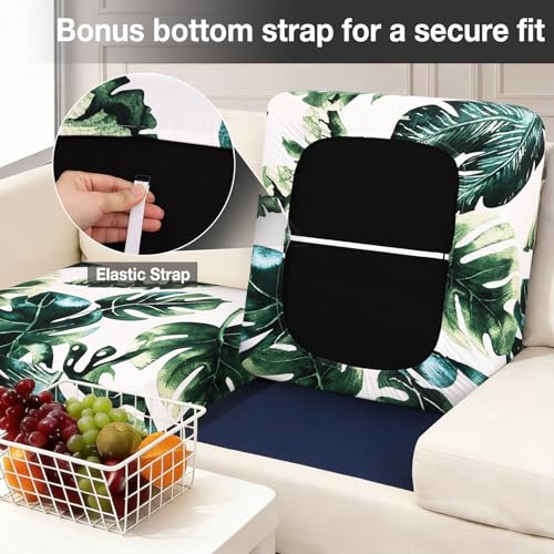 8Pcs Patio Cushion Covers (Monstera Deliciosa / 8PCS)