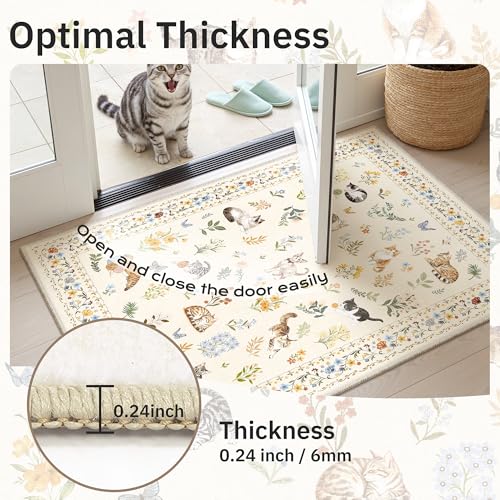Cat 9x12 Area Rugs for Living Room (Cat Beige / 9' x 12' (Rectangular))