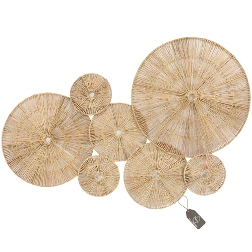 Set of 7 Boho Wall Decor (Classic jute color)