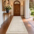 Beige 3x10 Washable Long Hallway Runner Rug Non Slip (3' x 10' (Runner) / Light Sand Beige)