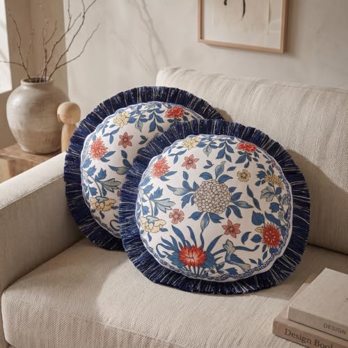 Vintage Linen Throw Pillow Cover (16" x 16" (Pack of 2) / Ivar a)