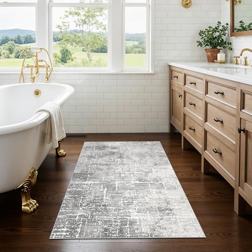 Abstract 2x3 Entryway Area Rugs (2' x 3' (Rectangular) / Light/Grey)