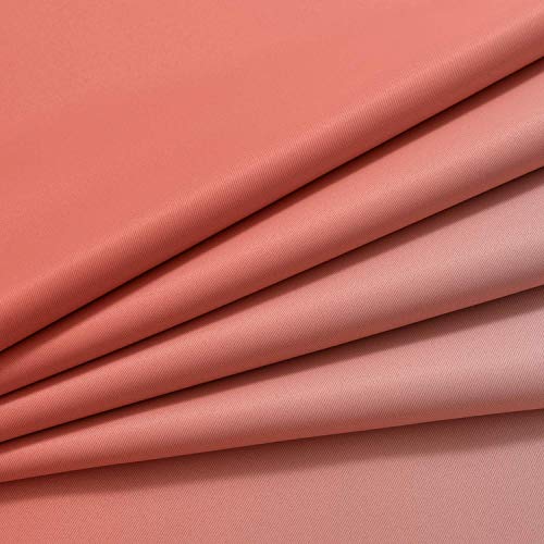 Ombre Curtains Coral and Greyish White for Living Room (52"W x 84"L (Pack of 2) / Coral)