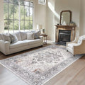 Amada 6x9 Washable Area Rug for Dining Room (6' x 9' (Rectangular) / Taupe)