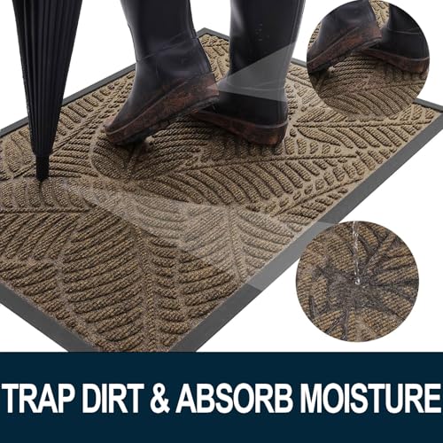 Waterproof Front Doormat (Brown / 71" X 23")