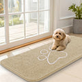 Dog Door Mat for Muddy Paws 47x20 (Beige / 47" X 20")