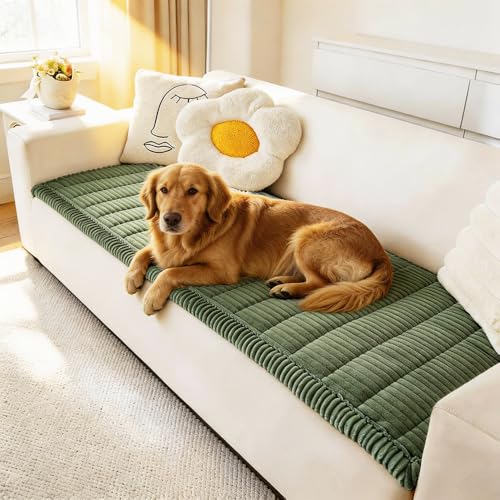 Couch Covers for Dogs Washable (Green / 27.6" X 59")