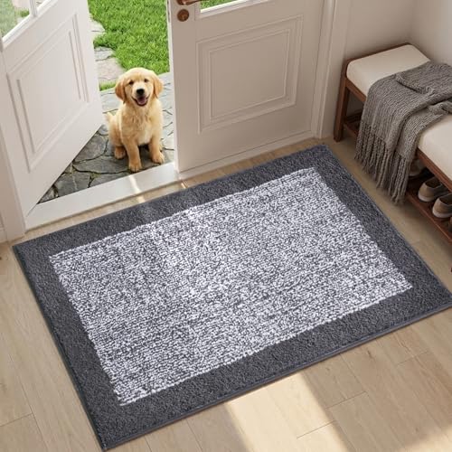 36x24 Large Bathroom Rugs Non Slip Washable (A-grey / 2' x 3' (Rectangular))